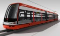 Nová tramvaj Škoda 15T ForCity v jedné z červených variant