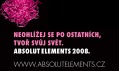Vizuál soutěže Absolut Elements 2008