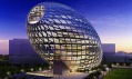 Budova zvaná Cybertecture Egg od James Law Cybertecture International