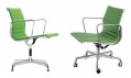 Zelená varianta židle bez koleček a s kolečky