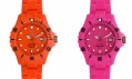 Oranžové hodinky Atomic Orange a růžové Plutonium Pink