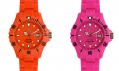 Oranžové hodinky Atomic Orange a růžové Plutonium Pink