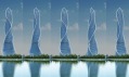 Návrh moskevského mrakodrapu na rozfázovaném pohybu ve dne