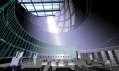 Vizualizace interiéru s knihovny s rozměrným světlíkem. © COOP HIMMELB(L)AU