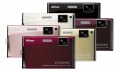 Šest dostupných barevných variant fotoaparátu Nikon Coolpix S60
