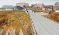 High Line a její volná prostranství na podzim