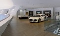 Interiér ženevského Audi autosalonu