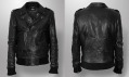 Justice a Surface to Air: Gaspard Leather Jacket Black