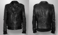 Justice a Surface to Air: Gaspard Leather Jacket Black