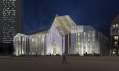 Noční vizualizace nové budovy univerzity od EEA