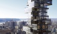 Newyorský mrakodrap 56 Leonard Street od Herzog & de Meuron na vizualizaci