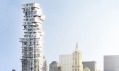 Newyorský mrakodrap 56 Leonard Street od Herzog & de Meuron na vizualizaci