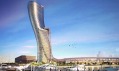 Věž Capital Gate v Abú Dhabí jako nejšikmější věž světa