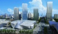 Plánované mezinárodní konferenční centrum Dalian v Číně od Coop Himmelblau