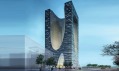 Vítězný návrh věže Shidai v čínském městě Charbin od AS.Architecture-Studio