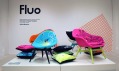 Instalace nábytku Fluo na designové přehlídce Designblok 09