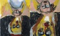 Georg Baselitz v Galerii Rudolfinum: Žena z Východu II (celek a detail)