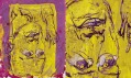 Georg Baselitz v Galerii Rudolfinum: Autoportrét Hlupák (celek a detail)