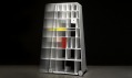 Vladimír Ambroz a jeho knihova Moving Mondrian z materiálu Corian