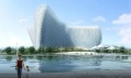 Vizualizace právě stavěné budovy opery ve městě Zhoushan