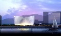 Vizualizace právě stavěné budovy opery ve městě Zhoushan