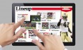 Ukázka používání dotykového tabletu společnosti Time Inc.