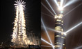 Dubajský mrakodrap Burj Dubai při slavnostním ceremoniálu
