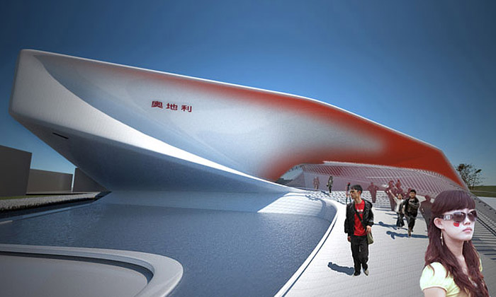 Rakousko dokončuje pavilon harmonie na Expo 2010