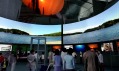 Interiér japonského pavilonu na Expo 2010 rozdělený do tří zón