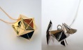 Ukázka z nabídky šperků Origami Jewellery od Claire & Arnaud