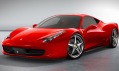 Nový model vozu Ferrari 458 Italia vystavený v Praze