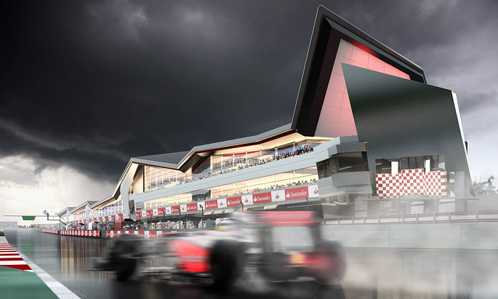 Závodní okruh Silverstone přestavuje Populous