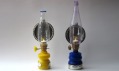 Veronika Richterová a ukázka tvorby jejích světel z PET lahví