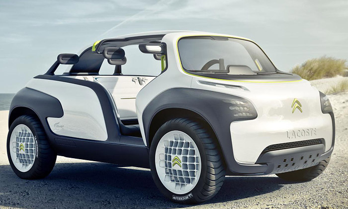 Citroën představil futuristické bílé vozítko Lacoste