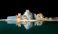 Ostrov Saadiyat a vizualizace jeho Guggenheim Abu Dhabi