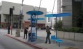 Nové zastávky Big Blue Bus ve městě Santa Monica