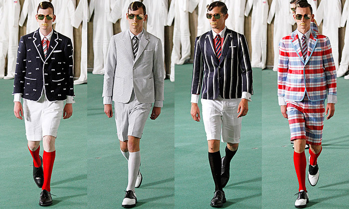 Thom Browne má skvělou kolekci bermud do obleku