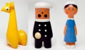 Libuše Niklová a její hračky vystavné na výstavě Plastique Ludique