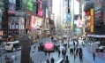 Valentýnské skleněné srdce s LED světly na Times Square od BIG