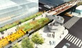 Návrh poslední třetí části parku High Line v New Yorku na Manhattanu