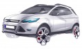 Skici nové verze vozu Ford Kuga na rok 2012