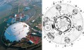 Millennium Dome od Richarda Rogerse olympijsky nazývaný North Greenwich Arena