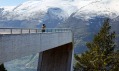 Norská turistická stezka Aurlandsfjellet Tourist Route v Aurlandu