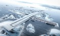 Letiště kombinované s přístavem v projektu Air+Port od studia BIG pro Nuuk