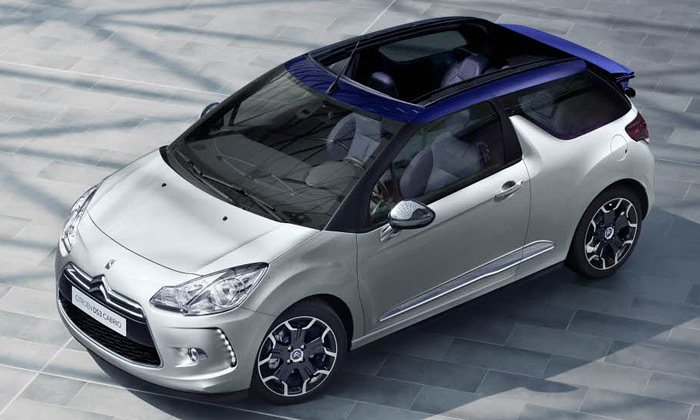 Citroën DS3 Cabrio má skládací plátěnou střechu