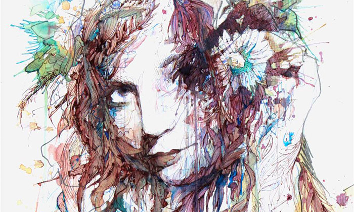 Carne Griffiths maluje portréty jen čajem a vodkou