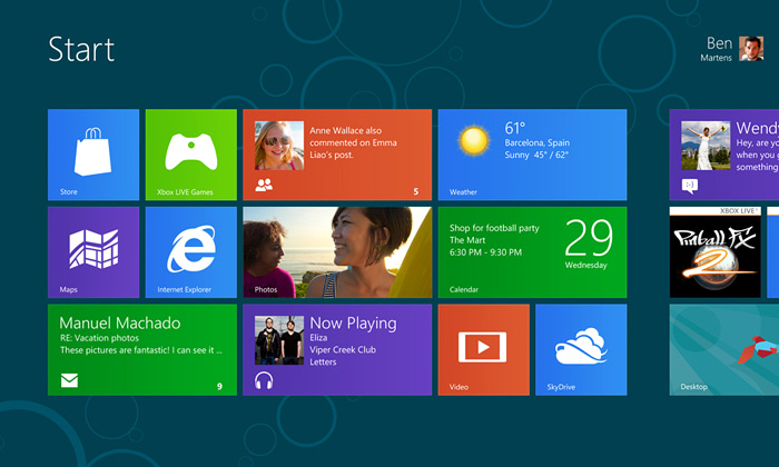 Microsoft uvedl Windows 8 s revolučním ovládáním