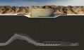 Návrh stadionu Rock Stadium pro Spojené arabské emiráty od MZ Architects