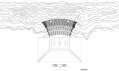 Návrh stadionu Rock Stadium pro Spojené arabské emiráty od MZ Architects