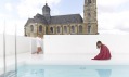 Střešní bazén Pool K v městečku Grimbergen v Belgii od DmvA